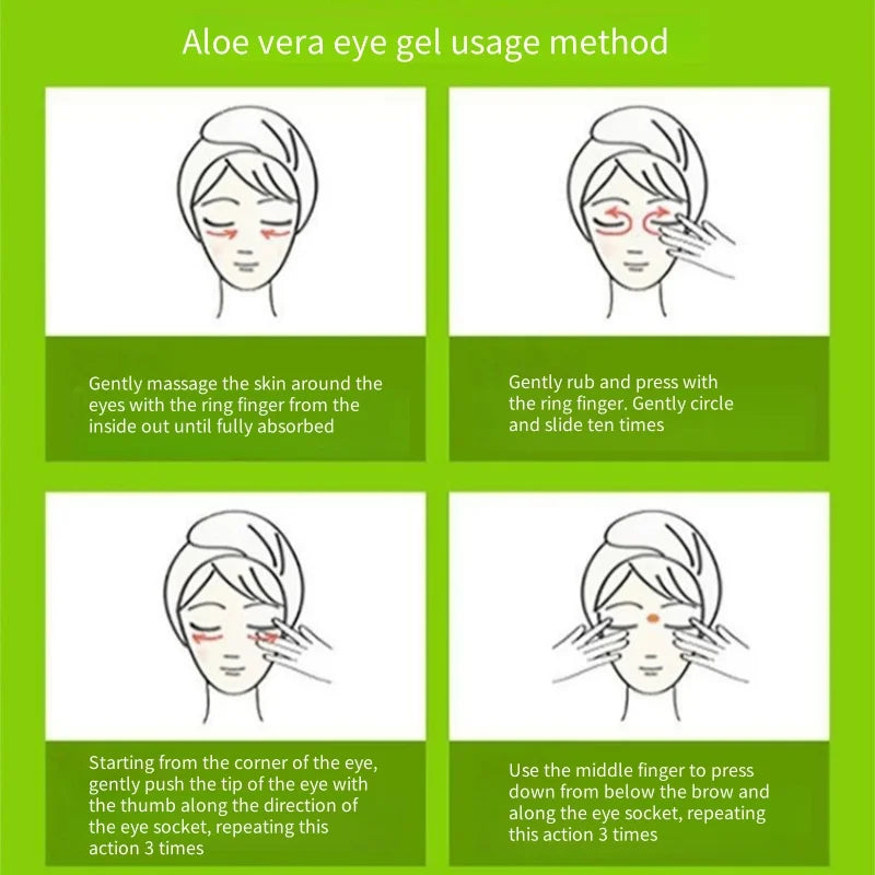 Hydrating Aloe Vera Cooling Eye Gel for Tired Eyes - 4