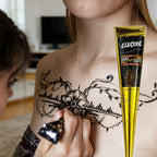 Temporary Henna Tattoo Kit with Stencils for DIY Body Art