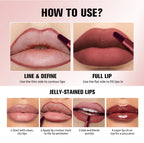 Dual-Sided Long-Lasting Lip Stain and Liner Pen