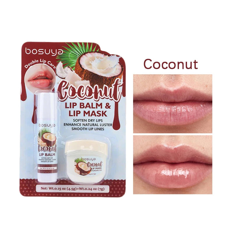 Fruit Extract Hydrating Lip Balm and Mask Set - 20