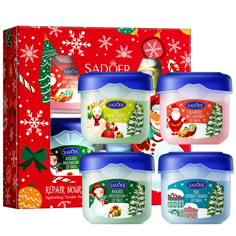 Hydrating Moisturizing Lip Balm Set for Dry Cracked Lips - 16
