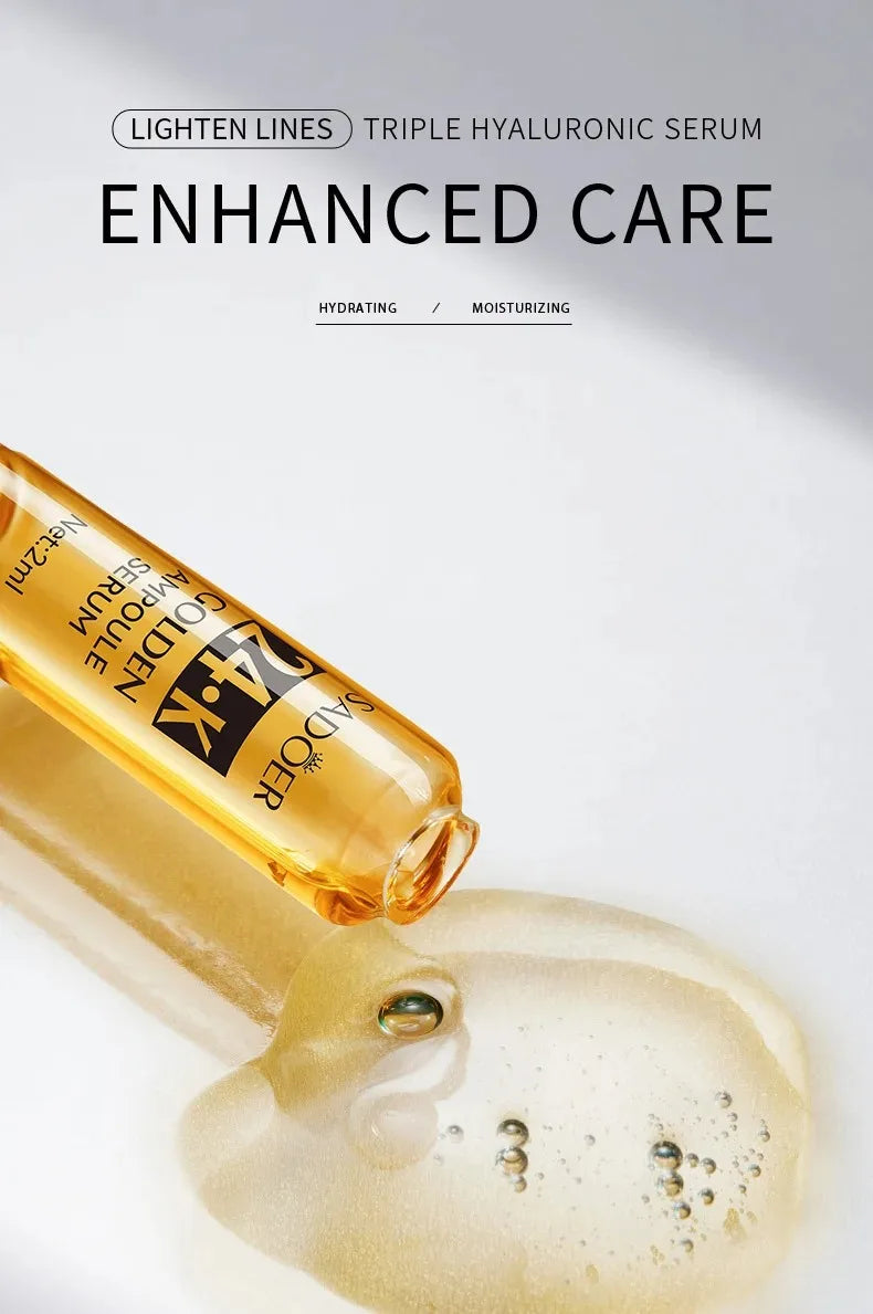 24K Gold Anti-Aging Ampoule Serum for Youthful Radiant Skin - 15