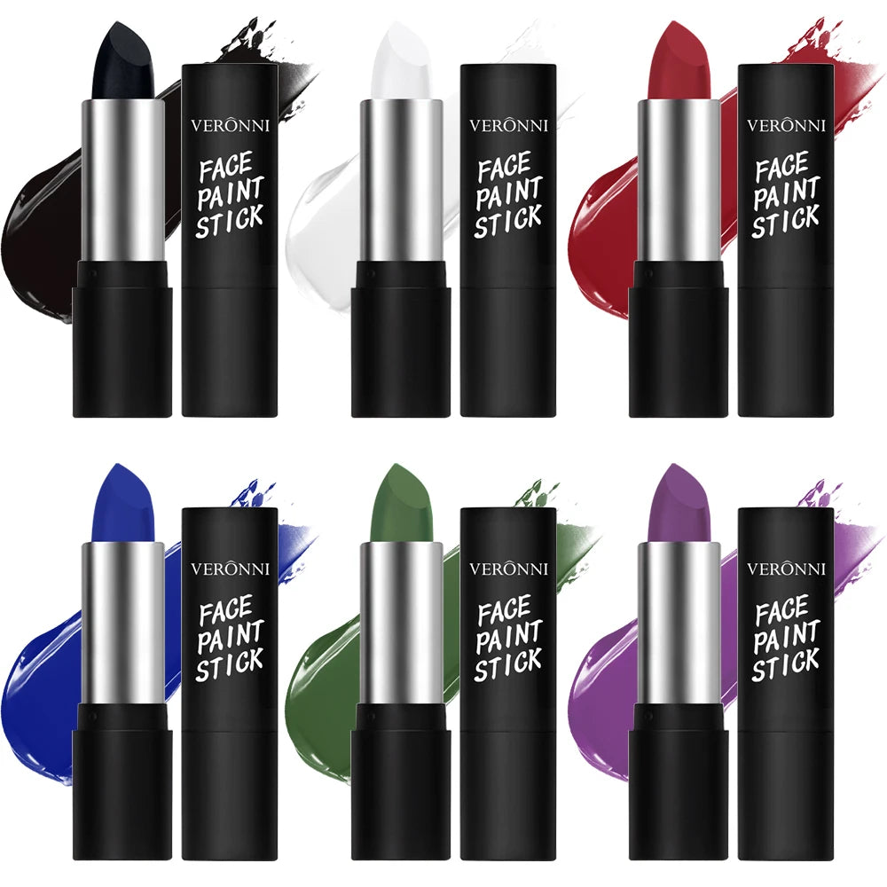 Waterproof Face and Body Paint Sticks for Cosplay and Parties
