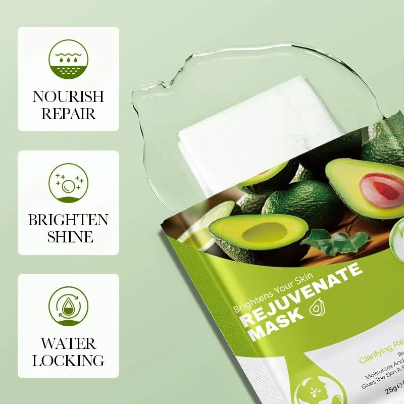 10-Piece Fruit Essence Hydrating and Brightening Facial Mask Set