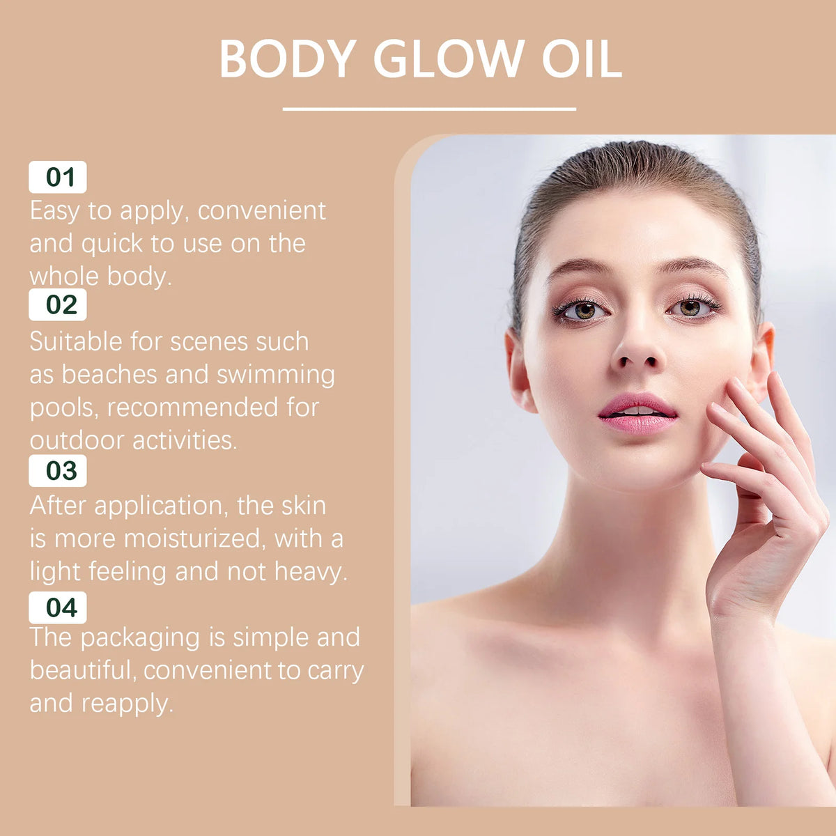 SPF 45 Shimmering Body Glow Oil