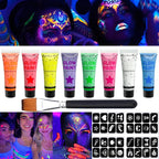 Fluorescent UV Glow Face and Body Paint Set