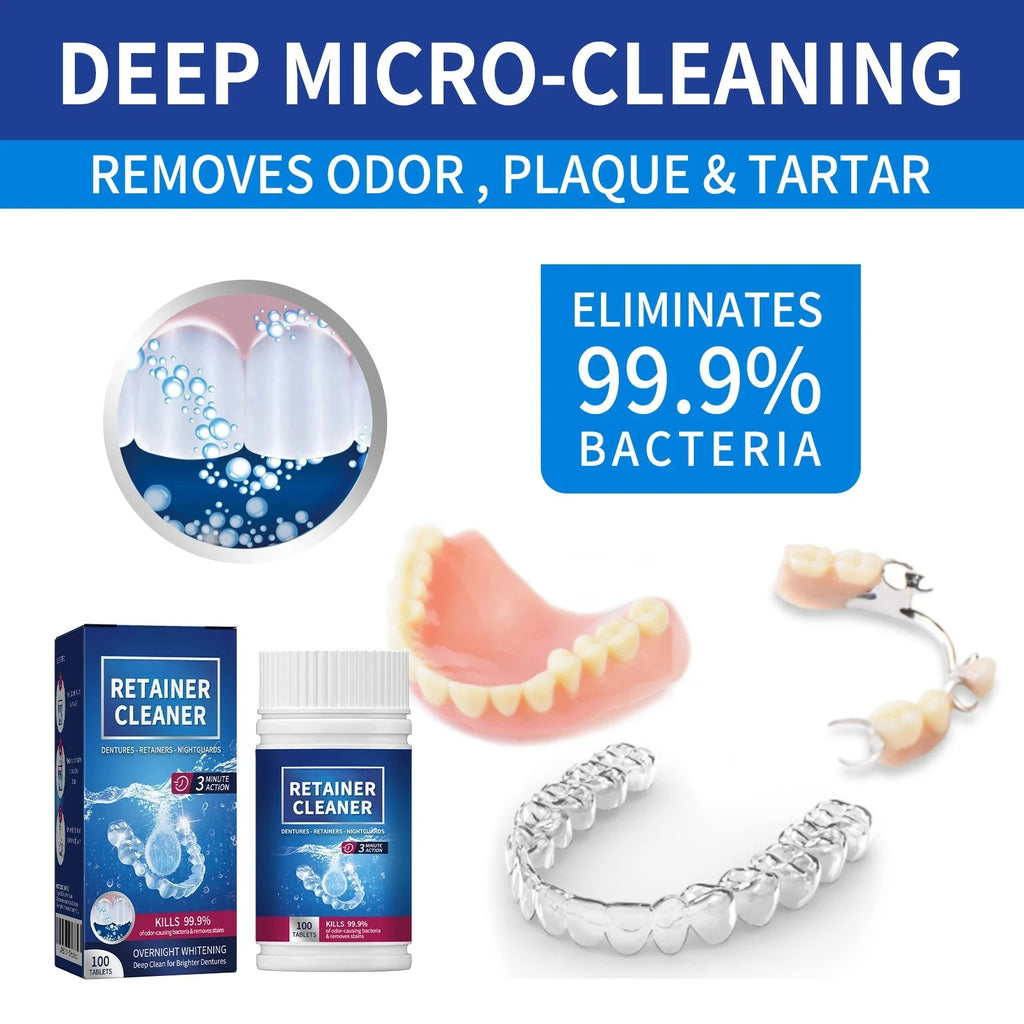 Effervescent Denture and Retainer Cleaning Tablets