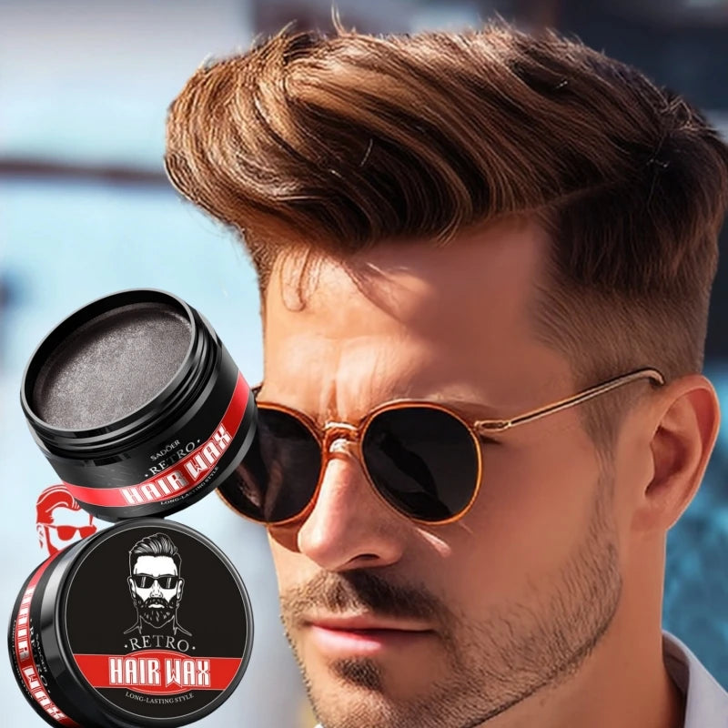 Strong Hold Men's Retro Hair Styling Wax
