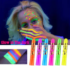 UV Neon Glow-in-the-Dark Face and Body Paint Kit
