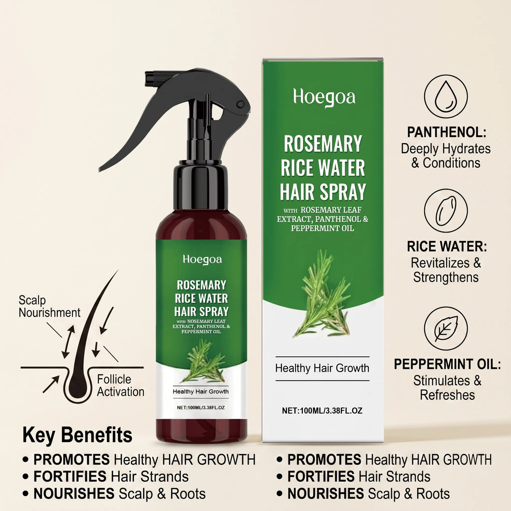 Rosemary Rice Water Hair Growth Spray