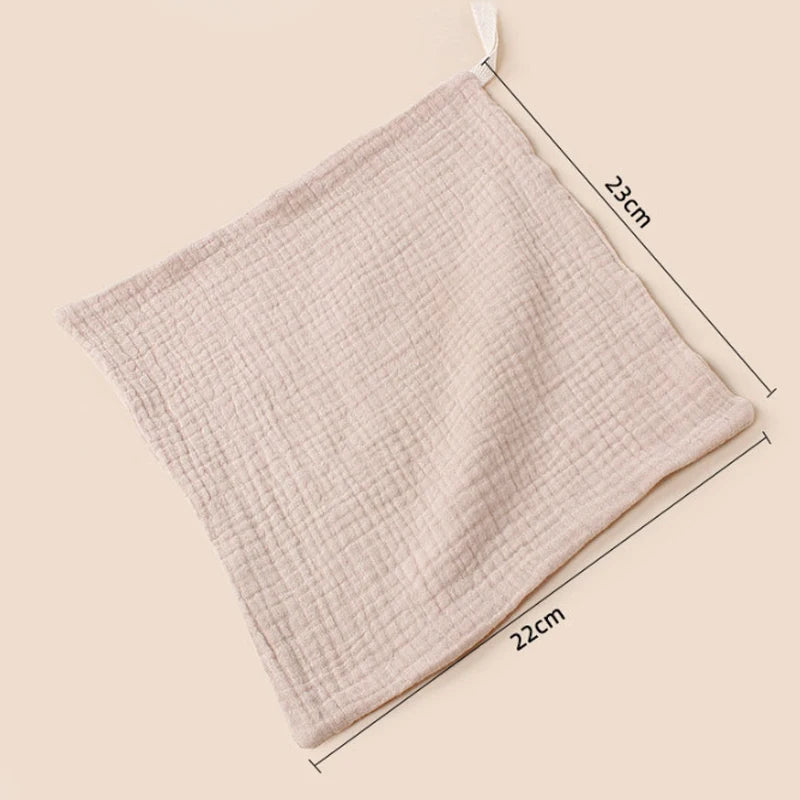Soft Four-Layer Cotton Gauze Baby Washcloths and Burp Cloths