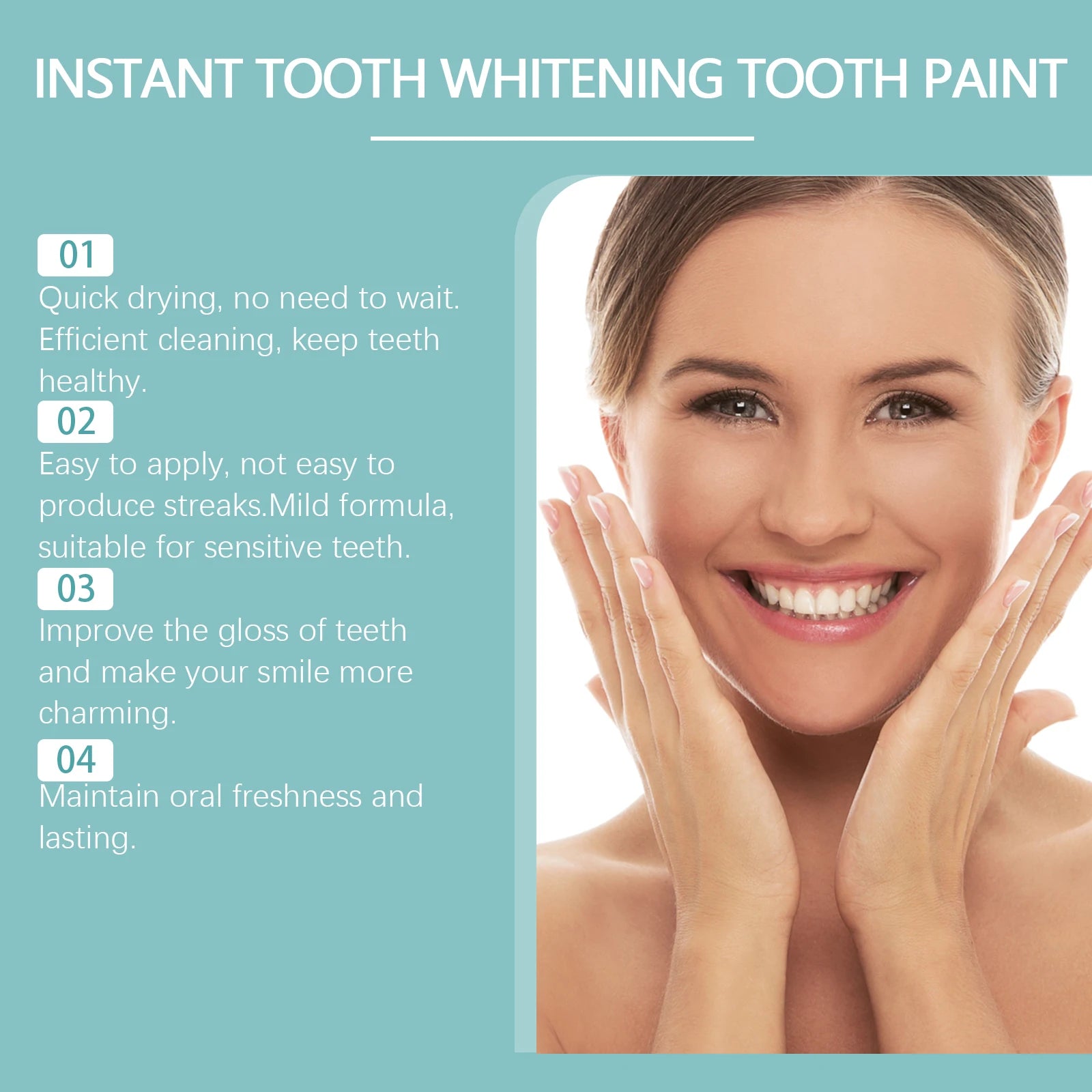 Instant Teeth Whitening Enamel Paint - 5