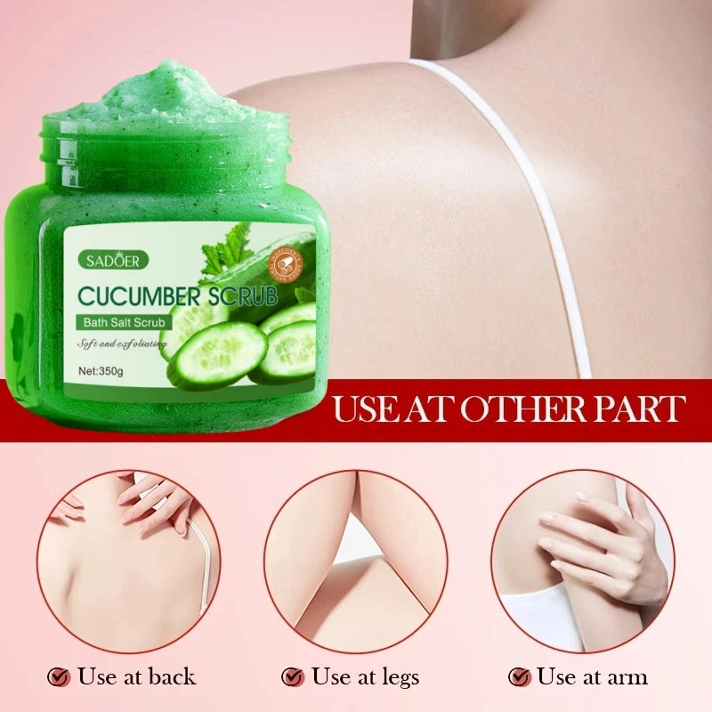 Refreshing Cucumber Exfoliating Skin Smoothing Body Scrub