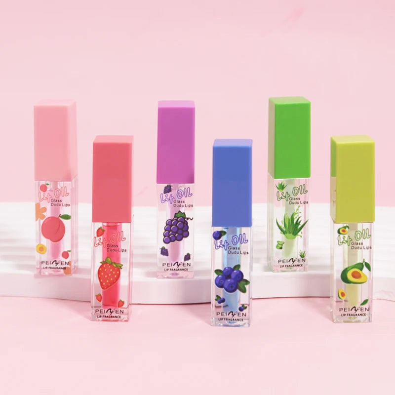 Fruit Scented Moisturizing Lip Oil and Balm Set