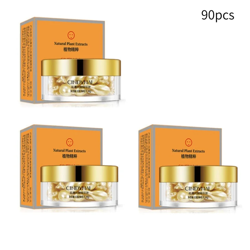 Placenta and Hyaluronic Acid Hydrating Face Serum Capsules