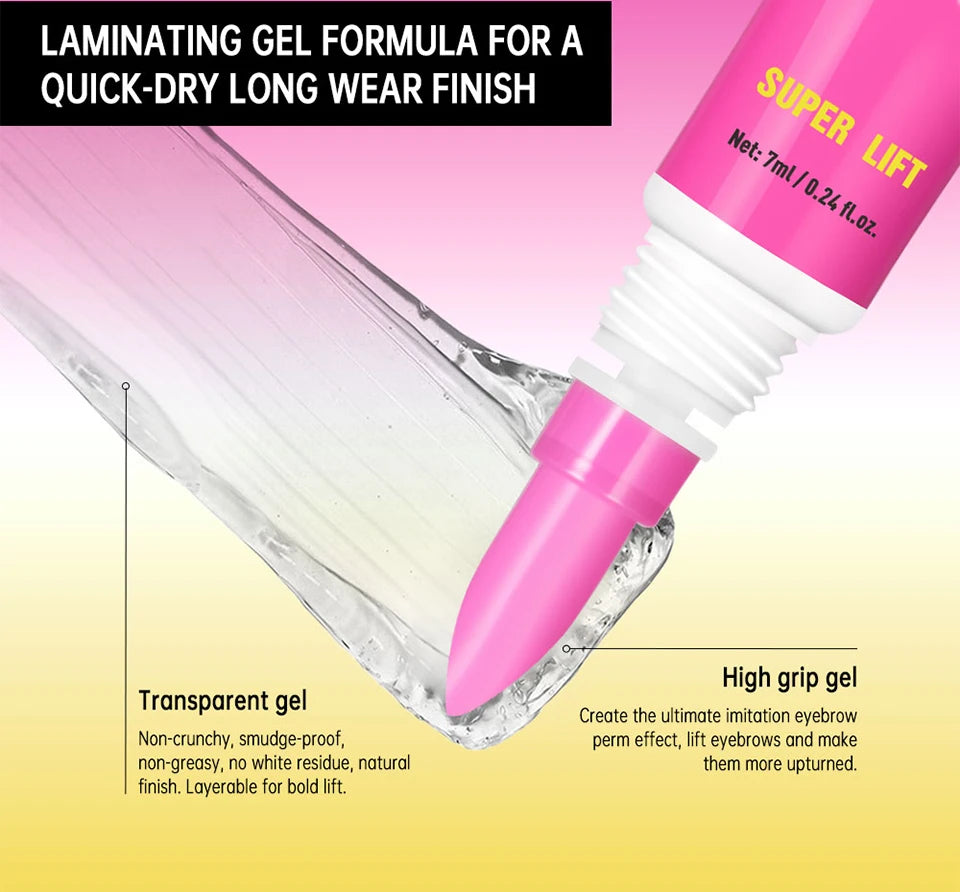 Long-Lasting Brow Lamination Styling Gel with Built-in Comb - 15