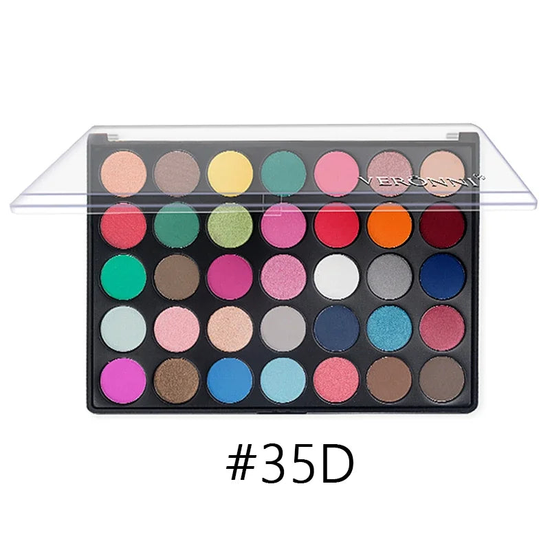 35-Color Professional Eyeshadow Palette for Long-Lasting Makeup