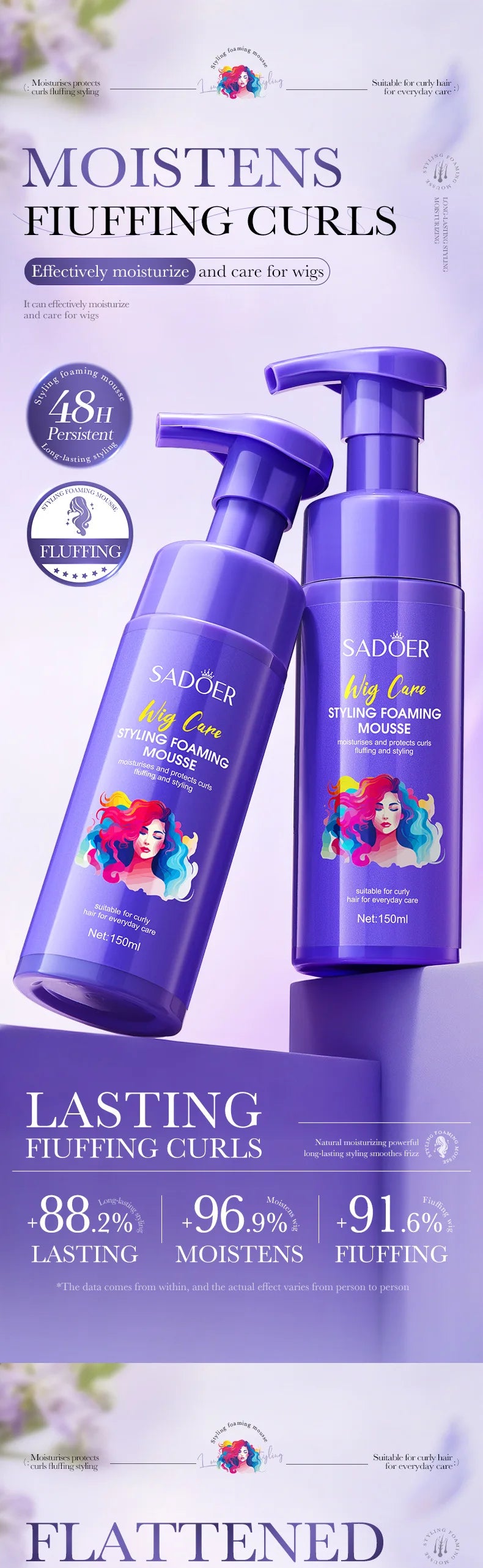 Volumizing Hair Styling Mousse for Natural Hold and Shine - 7