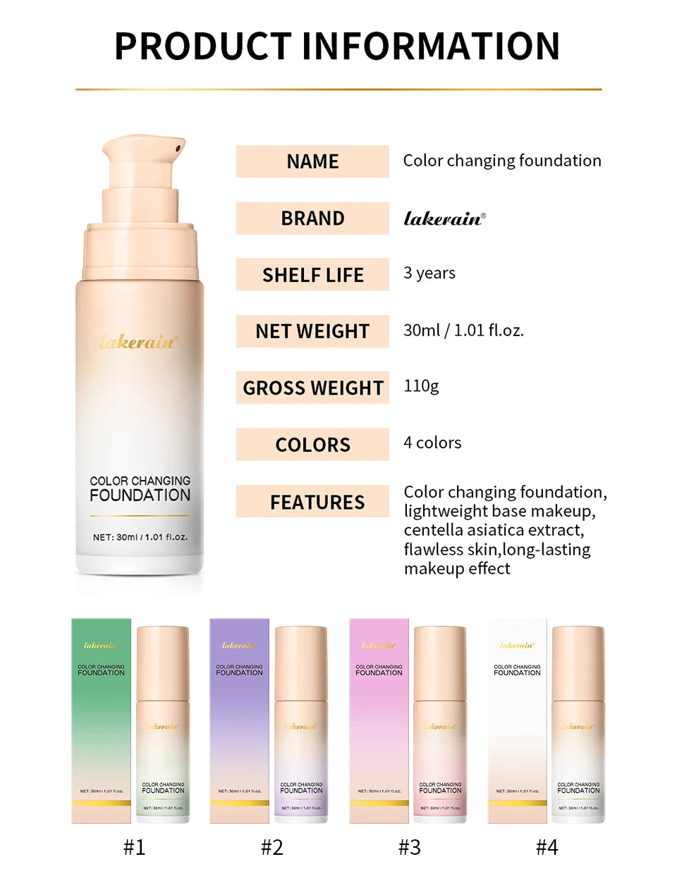 Color-Adjusting 4-in-1 Foundation with SPF 30
