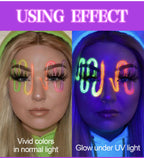 UV Neon Face and Body Paint Palette for Parties and Halloween