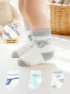 Anti-Slip Cotton Socks for Newborns and Infants