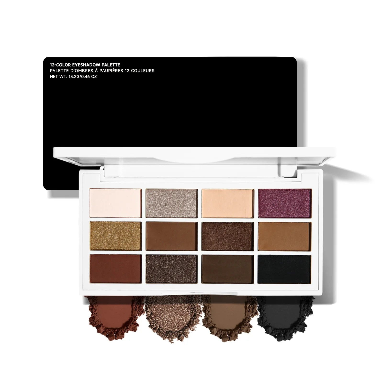 12-Color Neutral Eyeshadow Palette for Smoky and Party Looks - 5