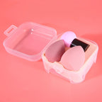 3-Piece Makeup Sponge Set with Storage Case