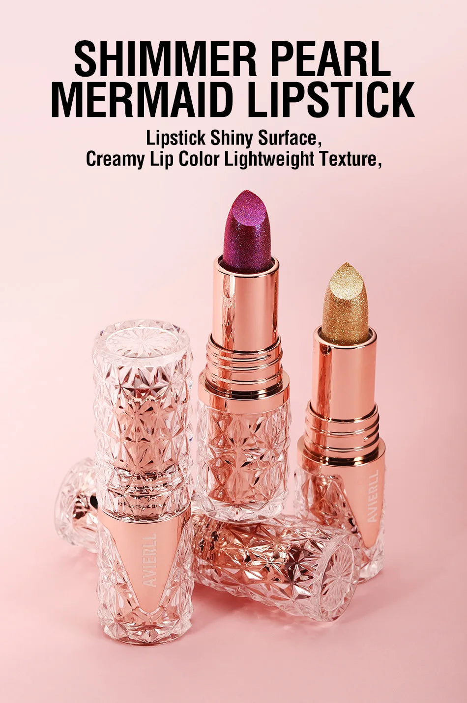 Pearlescent Glitter Waterproof Lipstick - 7
