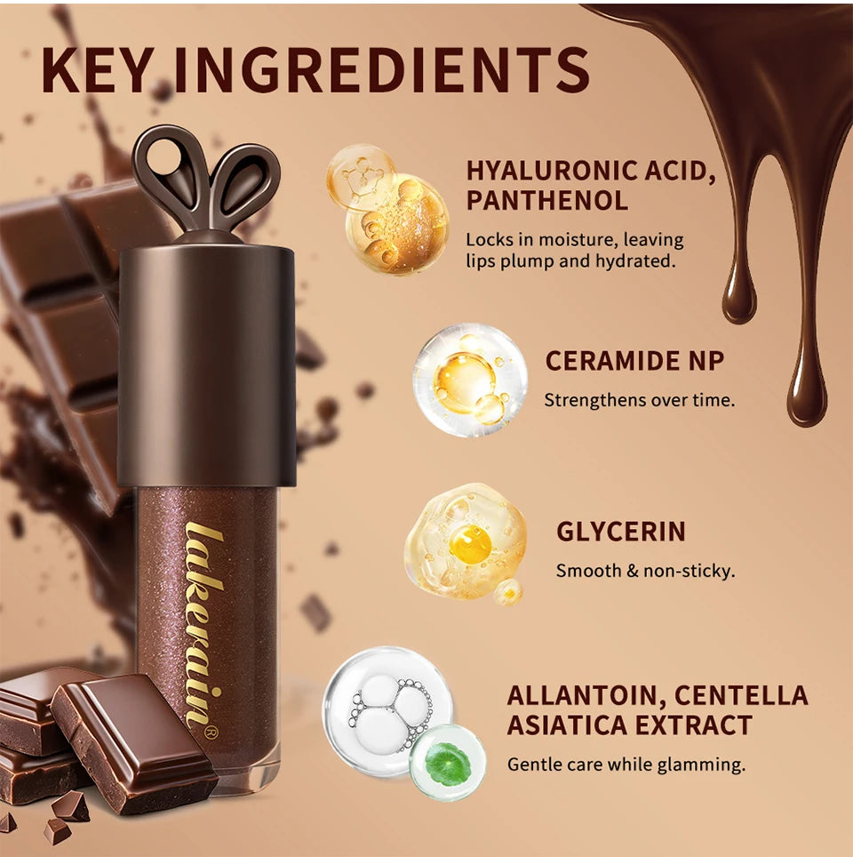 Moisturizing Chocolate Shimmer Lip Gloss