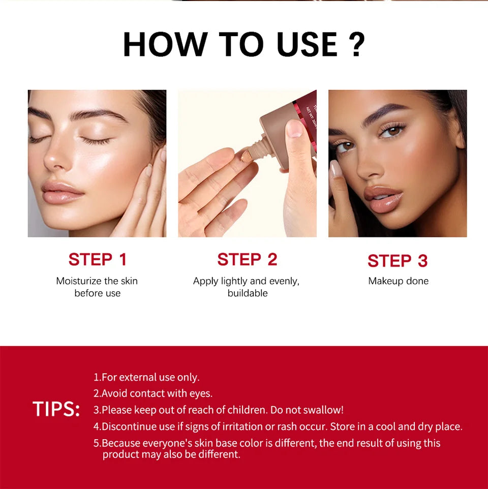 Matte Liquid Foundation and Dual-Ended Makeup Brush Set - 13