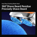 Portable Mini Electric Shaver with Digital Battery Display