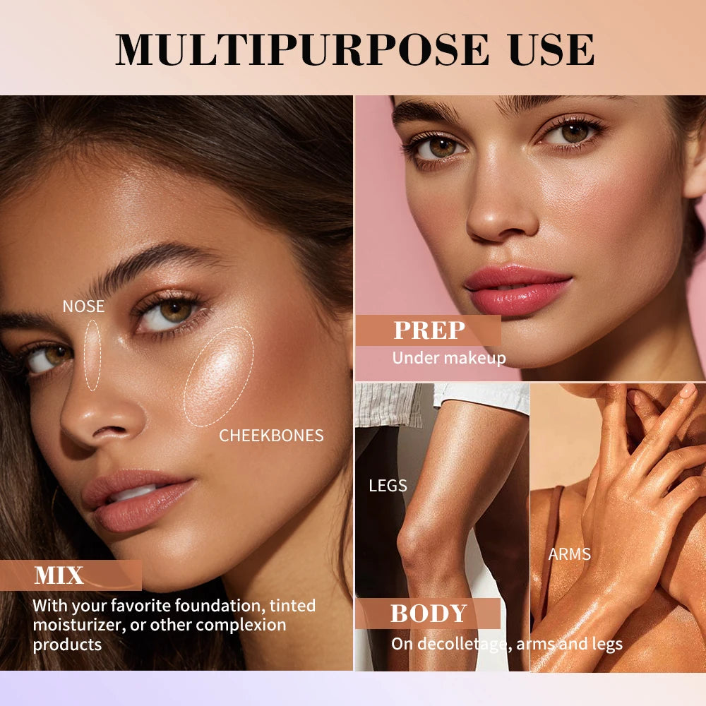 Dewy Liquid Highlighter and Illuminator Gel