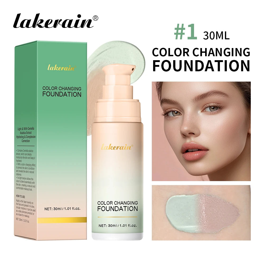 Color-Changing Liquid Foundation for Flawless Skin Tone