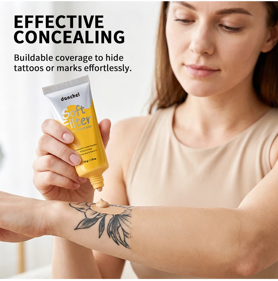 Waterproof Full-Coverage Body Concealer for Scars and Tattoos