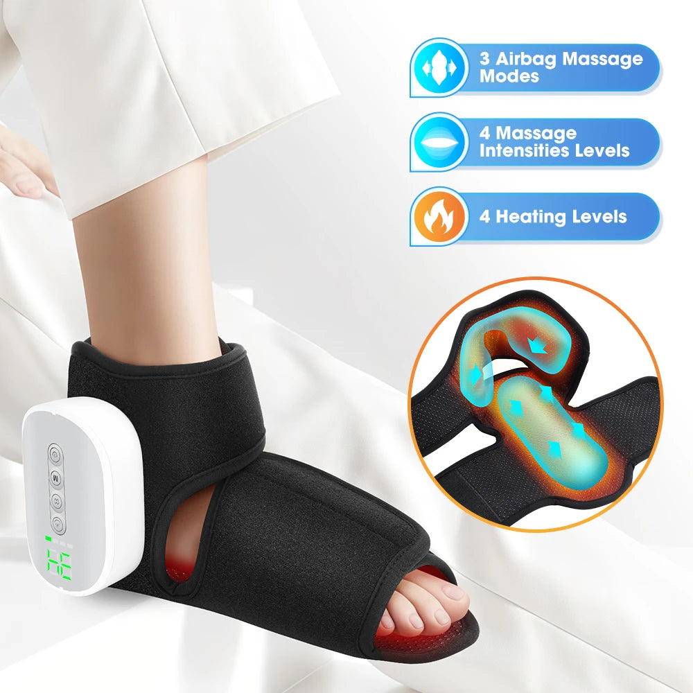 Heated Air Compression Foot and Ankle Massager