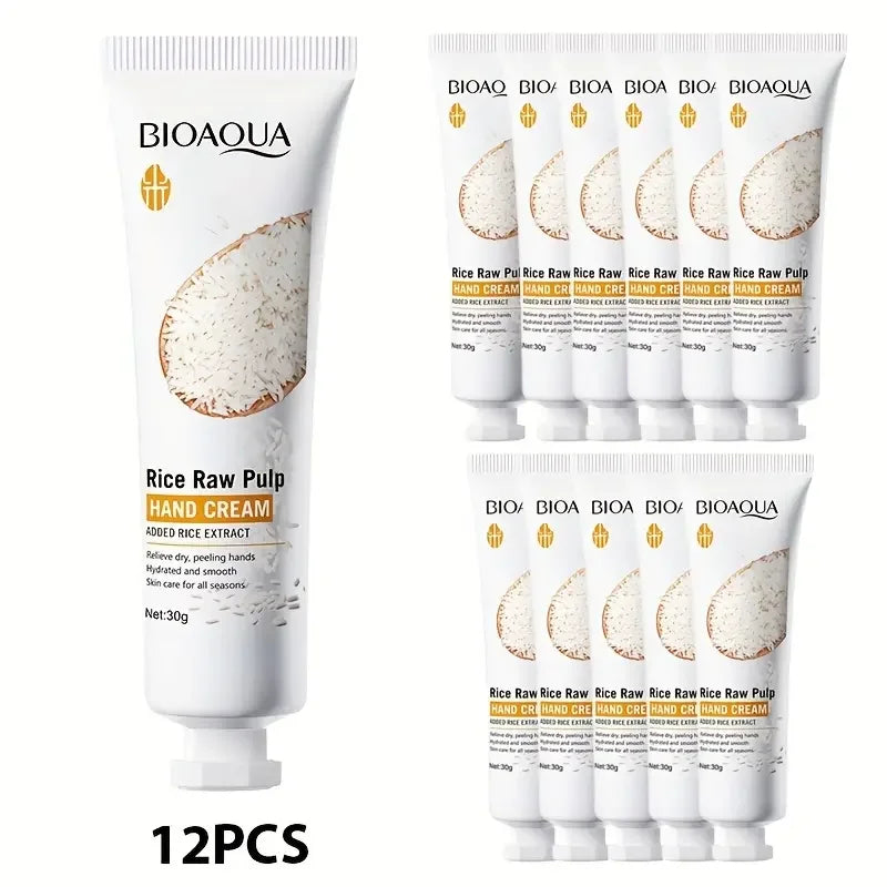 Moisturizing Rice Extract Hand Cream Set for Dry Skin - 7