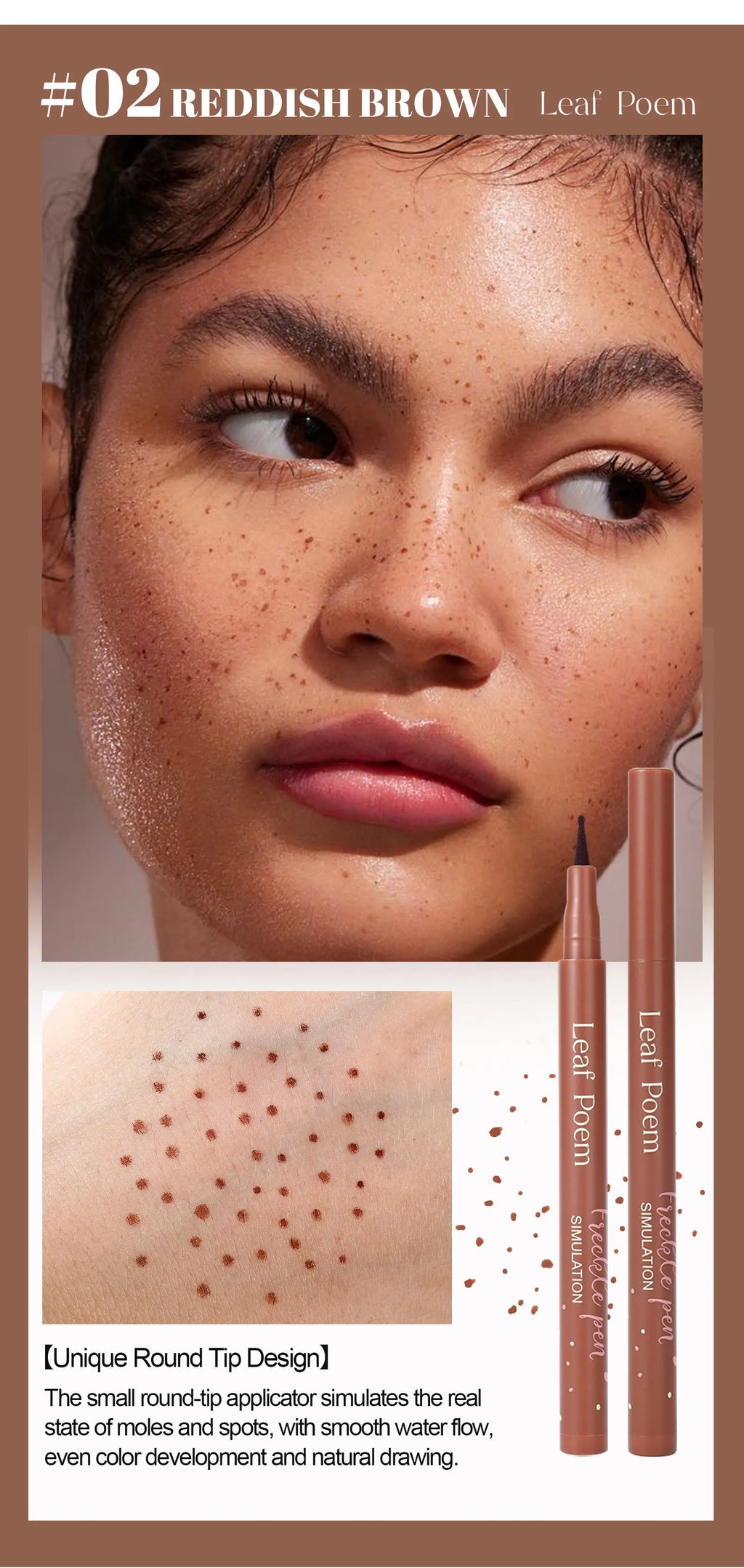 Waterproof Fake Freckle Pen for Natural Sun-Kissed Look