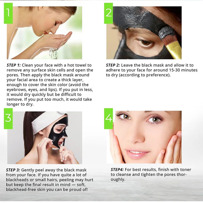 Bamboo Charcoal Deep Cleansing Peel-Off Face Mask