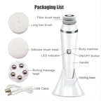 4-in-1 Electric Facial Cleansing Brush and Massager