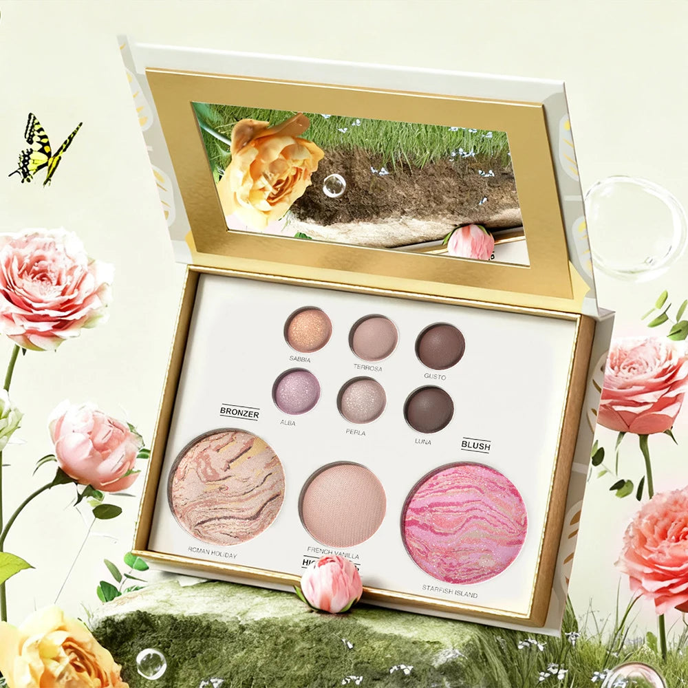 All-in-One 9-Color Face and Eye Makeup Palette
