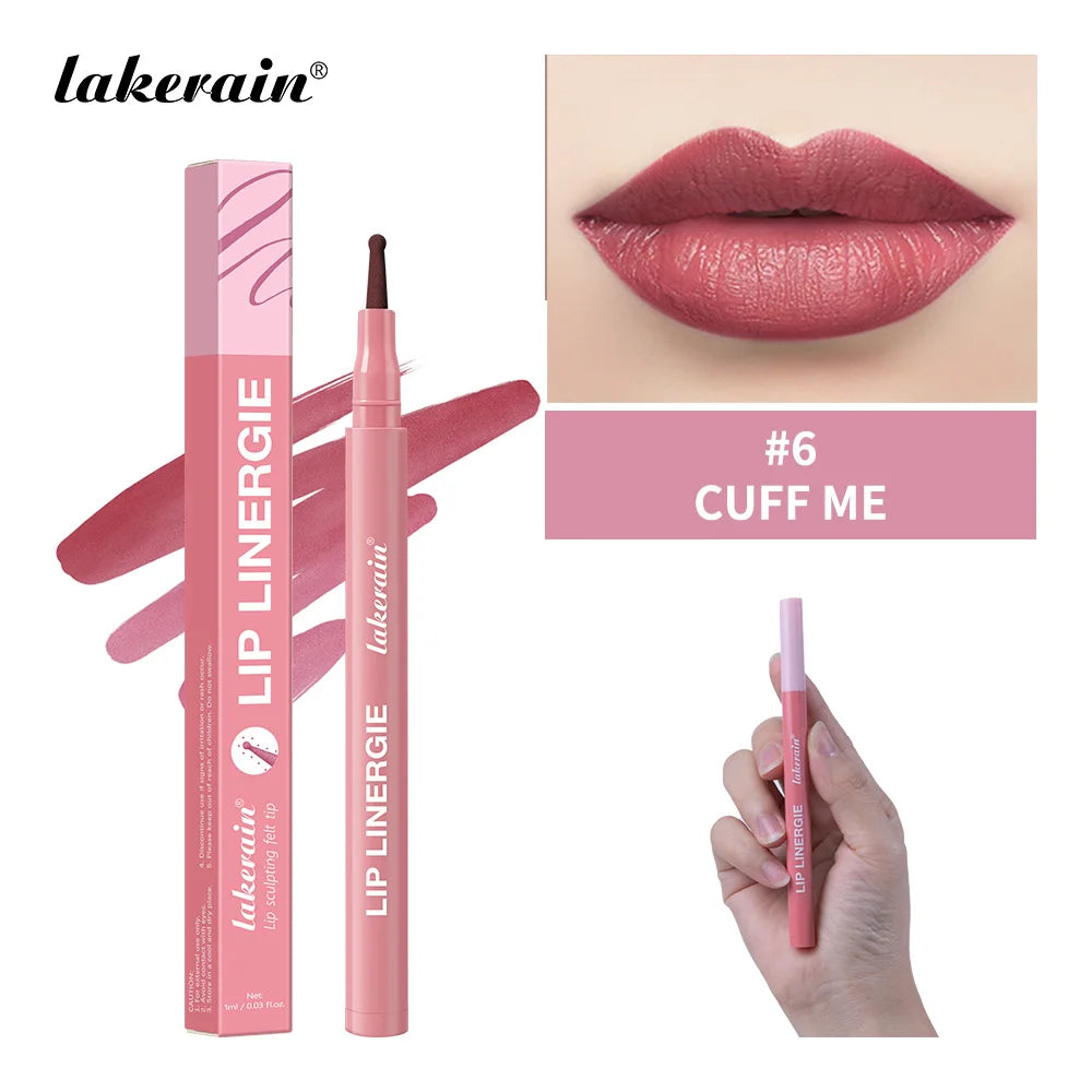 Dual-Sided Long-Lasting Lip Stain and Liner Pen