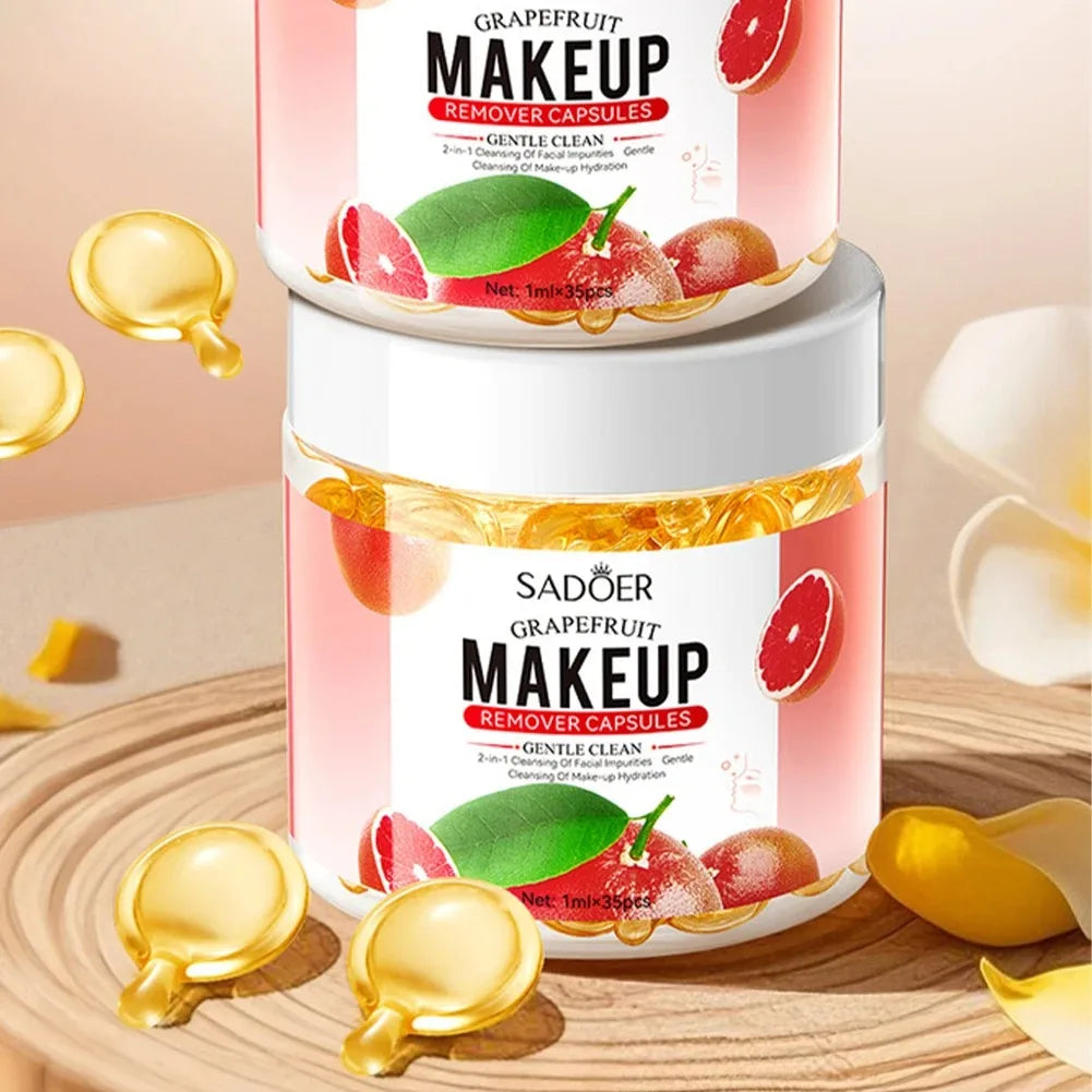 Grapefruit Makeup Remover Capsules