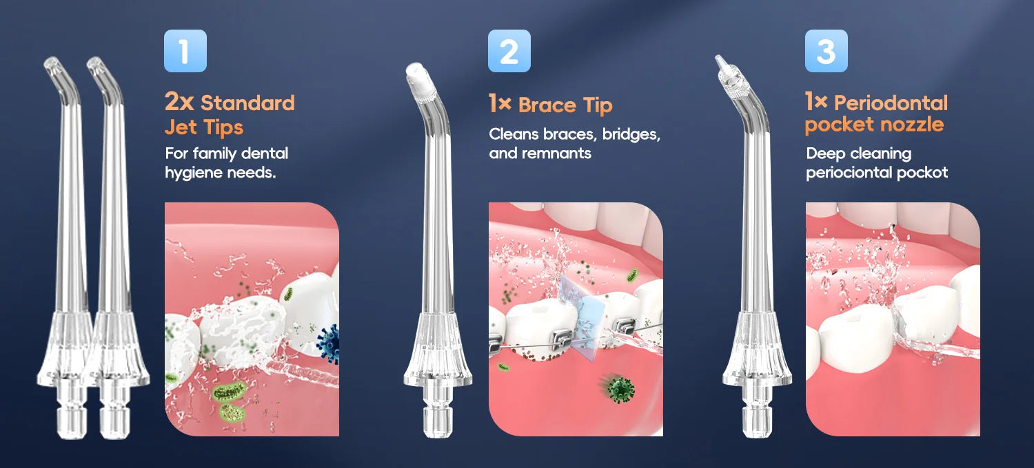 Portable Cordless Water Flosser for Deep Teeth Cleaning - 10