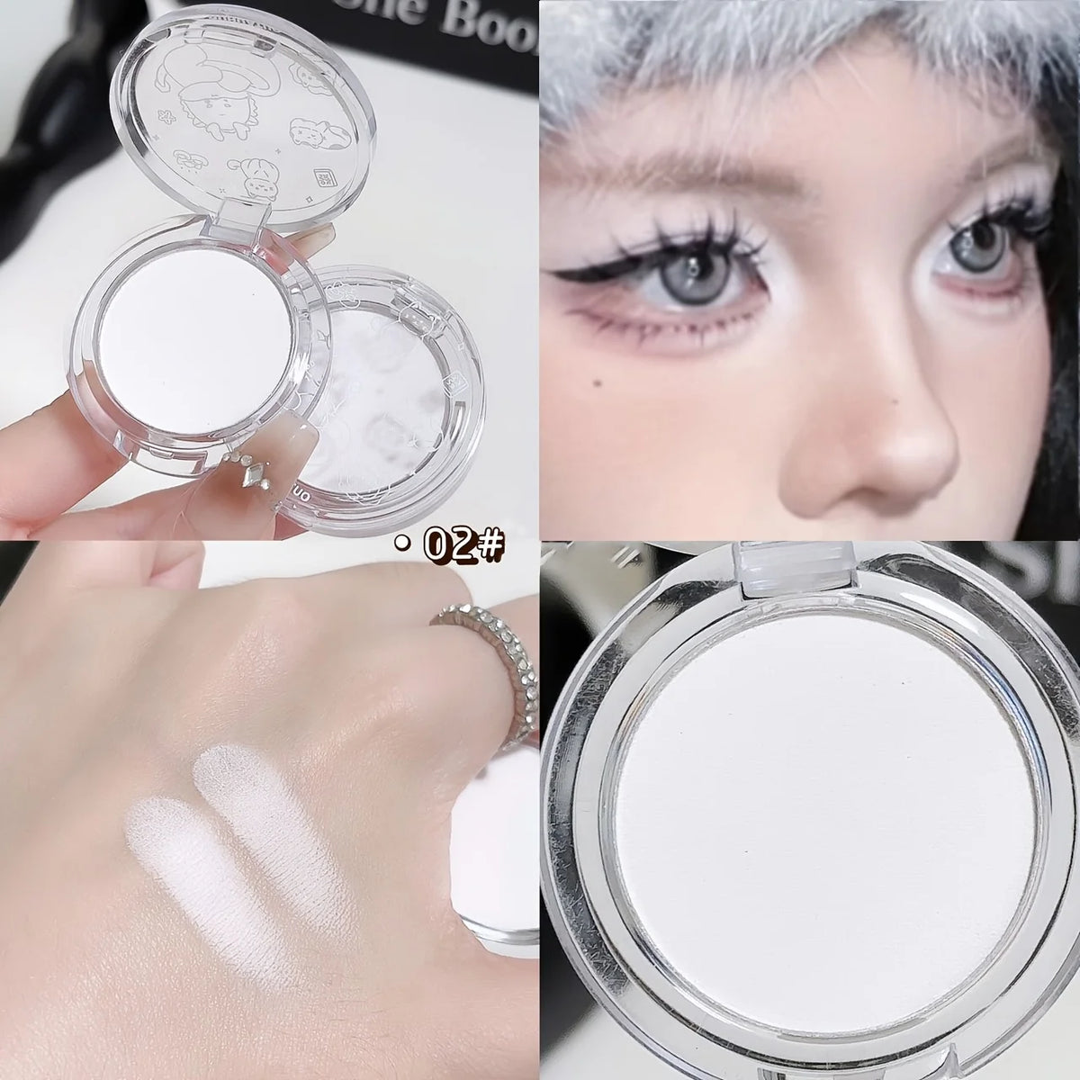 Monochrome Shimmer Eyeshadow for Radiant Eye Makeup