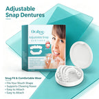 Adjustable Snap-On Cosmetic Dentures for Smile Restoration