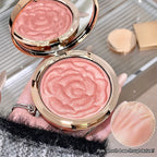 Rose Embossed Shimmer Blush Powder