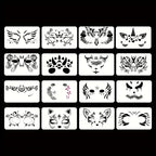 Reusable Face Painting Stencils for Parties and DIY Makeup
