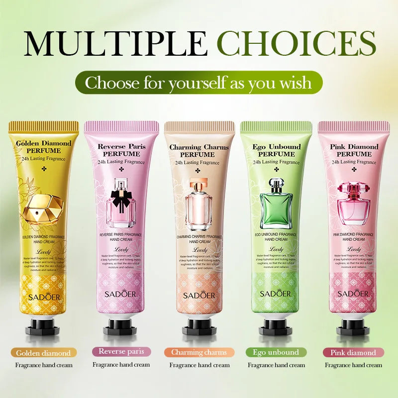 Hydrating Fragrant Hand Cream Set for Soft Smooth Skin - 7