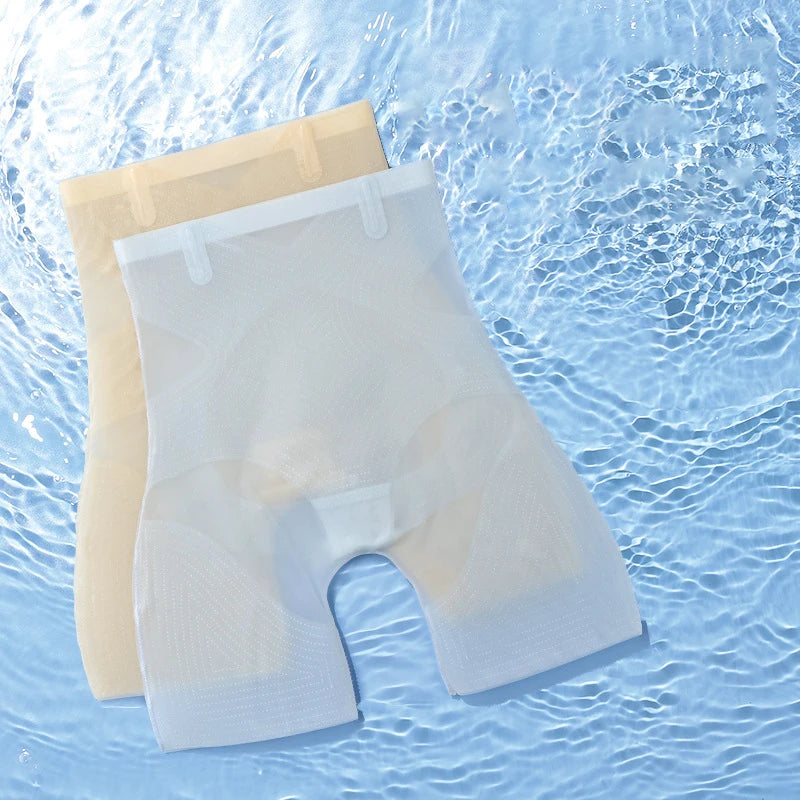 Seamless High-Waisted Ice Silk Shaping Shorts - 1