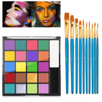 22-Color Professional Face and Body Paint Palette for Costumes